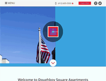 Tablet Screenshot of doughboysquareapartments.com